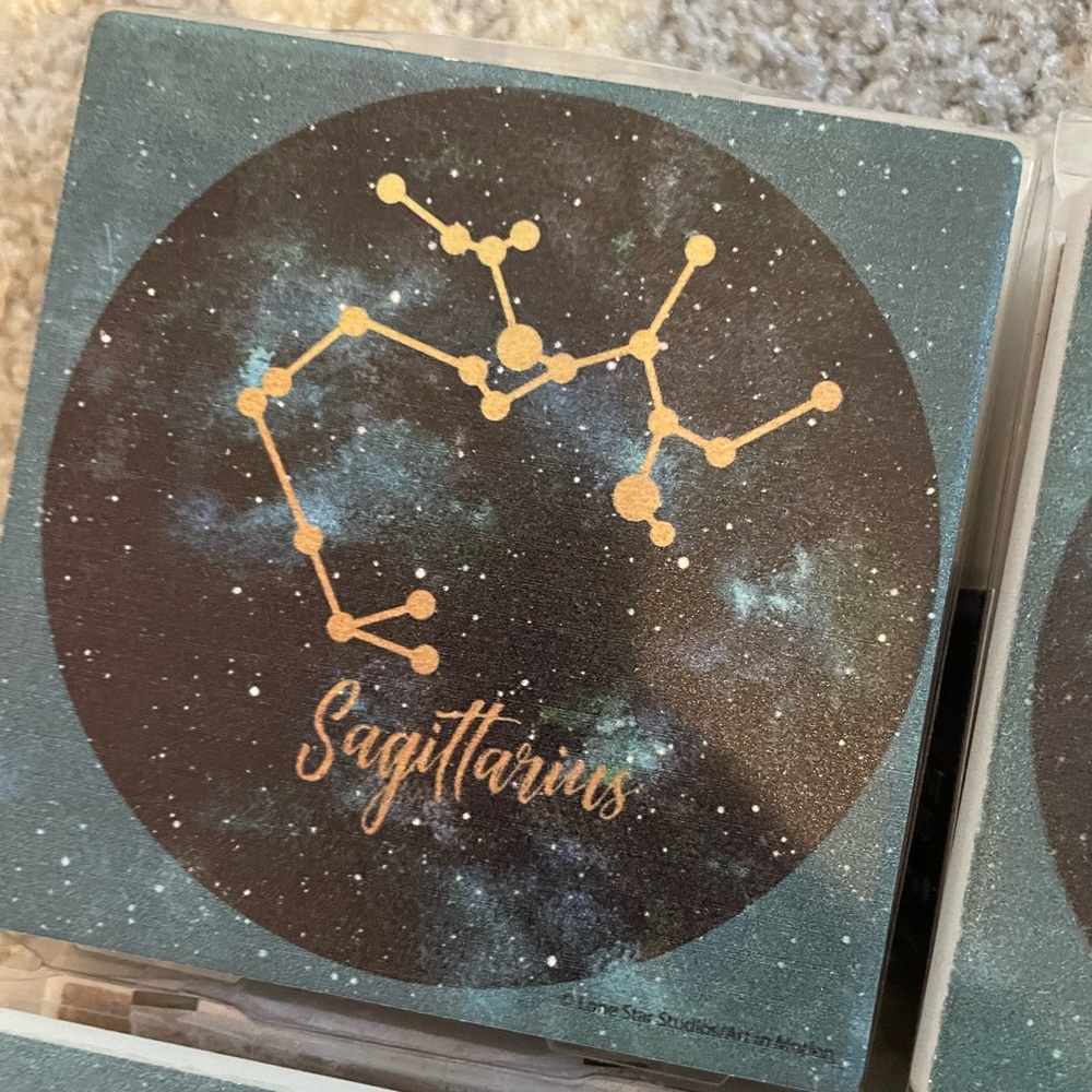 SAGITTARIUS Zodiac decorative coaster